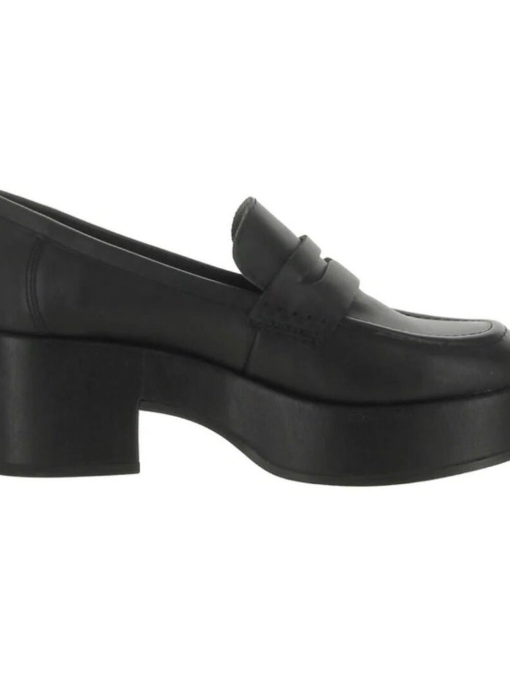 NIB DOLCE VITA Yanni Heeled Platform Loafer Slip On Black 8.5 - Picture 2 of 13